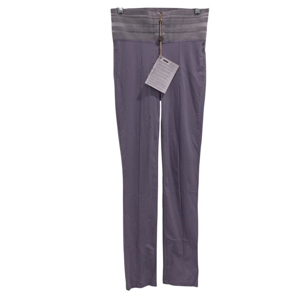 NWT Patricia Pepe Zipper Front Pleated Trouser Pants Sz 1 Lavender Gray Skinny